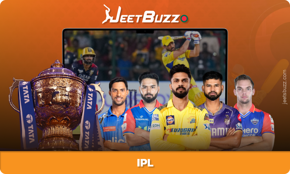 On Jeetbuzz Bangladesh, you can place bets on the IPL in live and pre-match modes on teams and top players