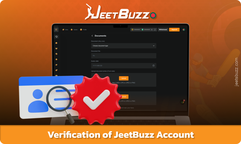 Jeetbuzz অ্যাকাউন্ট যাচাইকরণ ব্যবহারকারীর ব্যক্তিগত বিবরণ নিশ্চিত করে এবং নিরাপদে তহবিল উত্তোলন নিশ্চিত করে